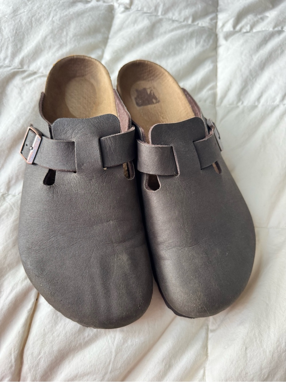 Birkenstock Boston Habana Oiled Leather Clogs Women’s US 11-11.5 EU 43 Brown - Picture 8 of 8